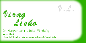 virag lisko business card